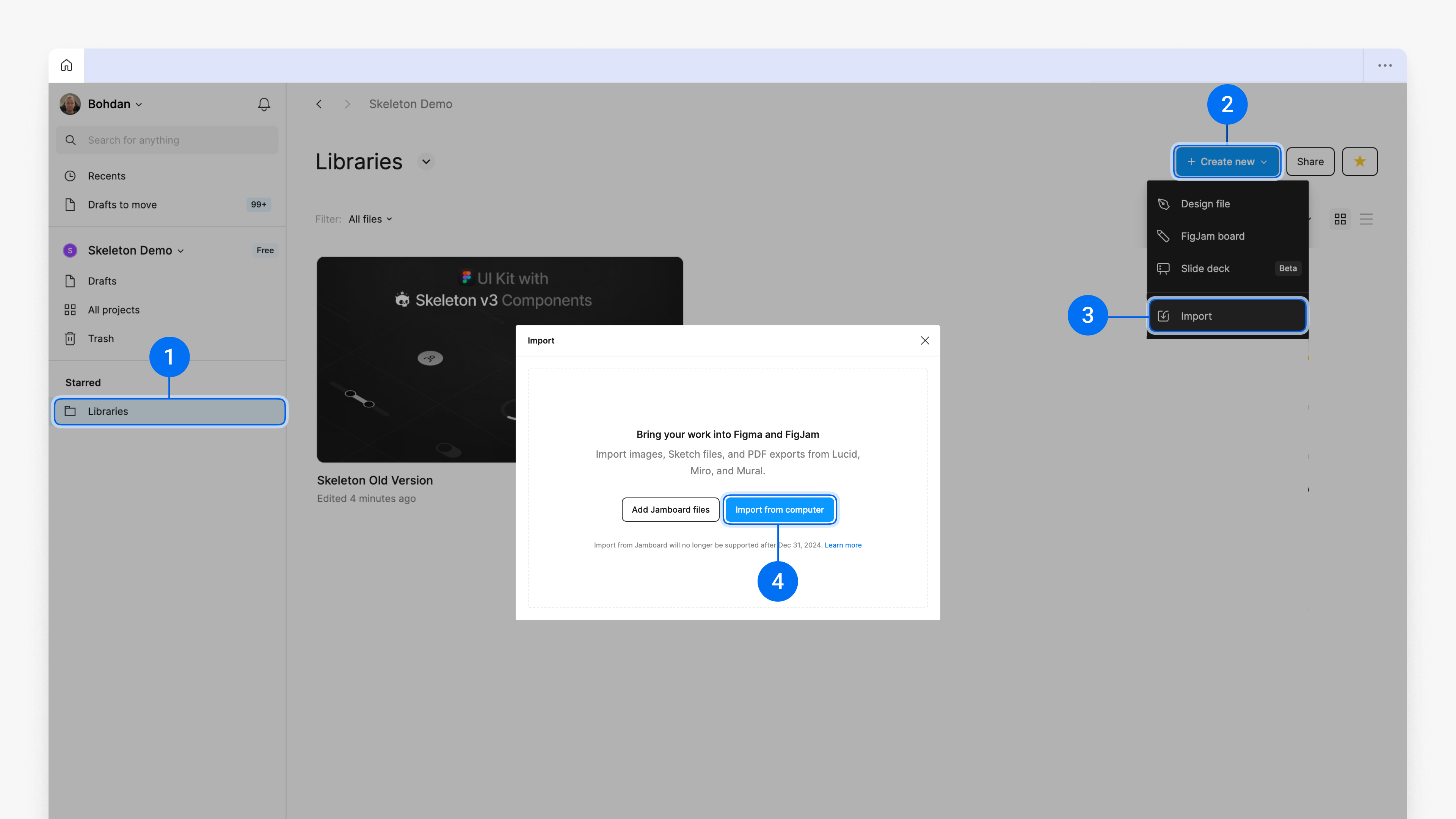 Import new kit version