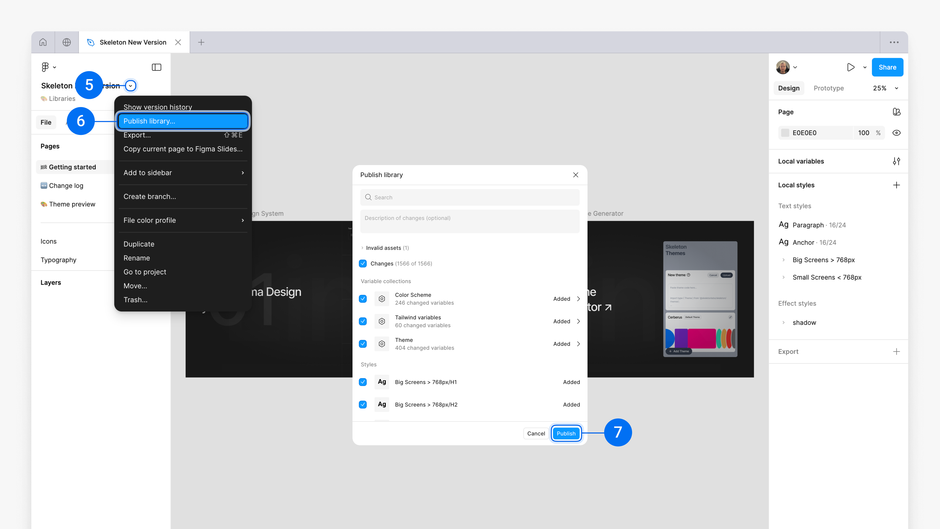Publish updated library