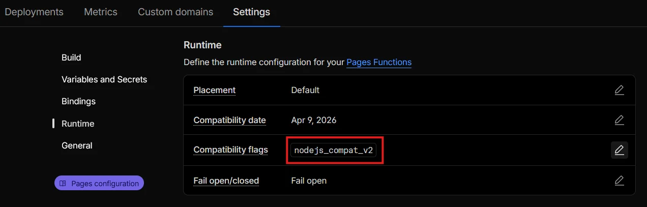 Add compatibility flag