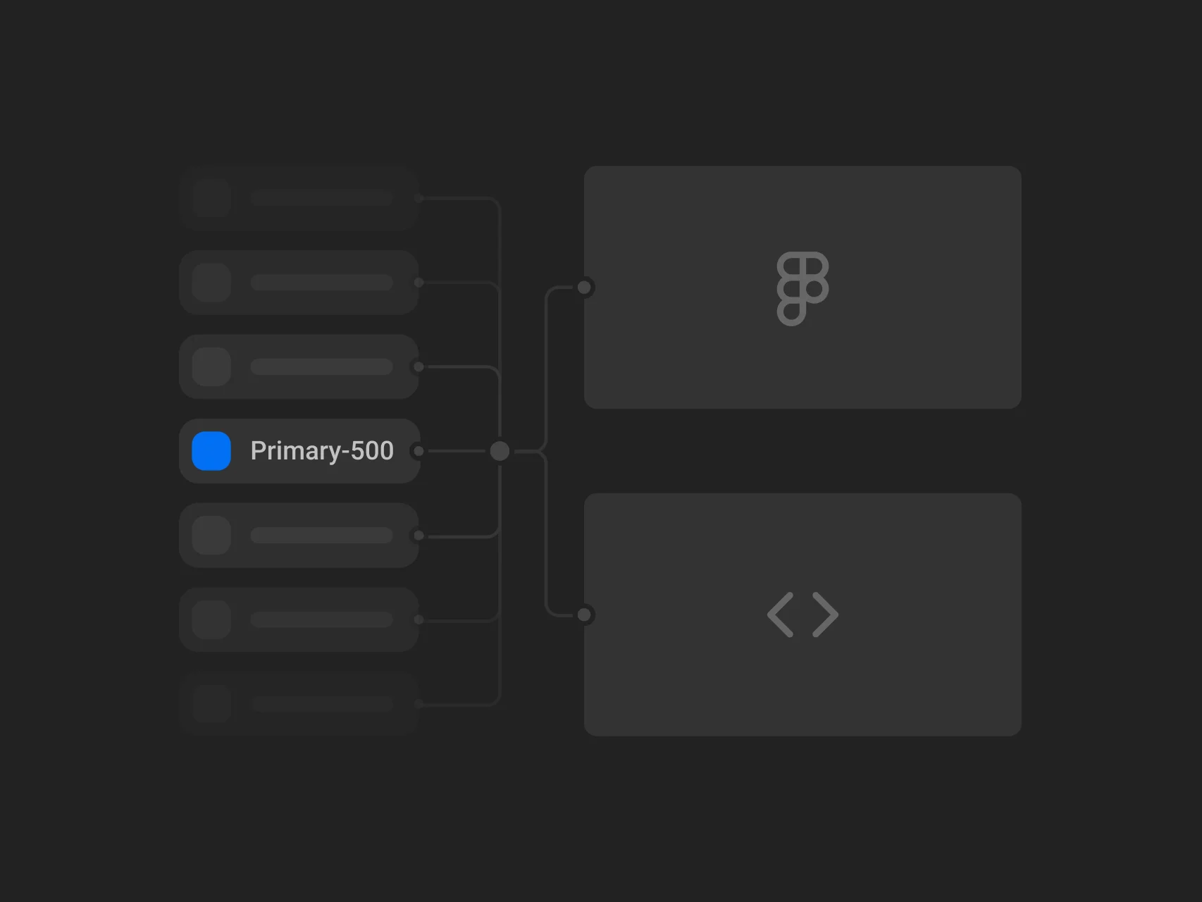 Figma and Code preview dark mode